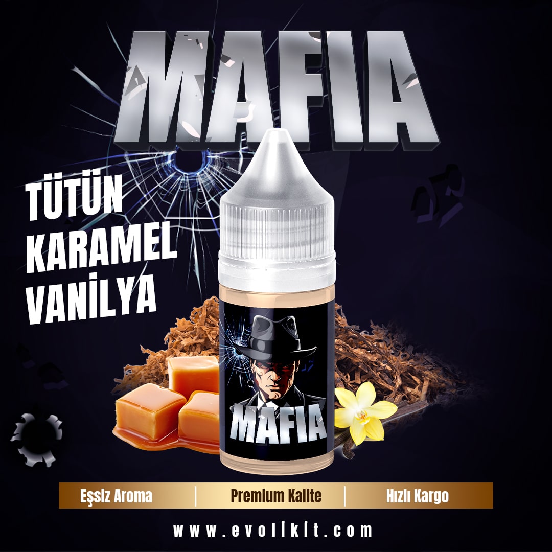 mafia tütün aromalı karamelli kaliteli elektronik sigara likiti satın al
